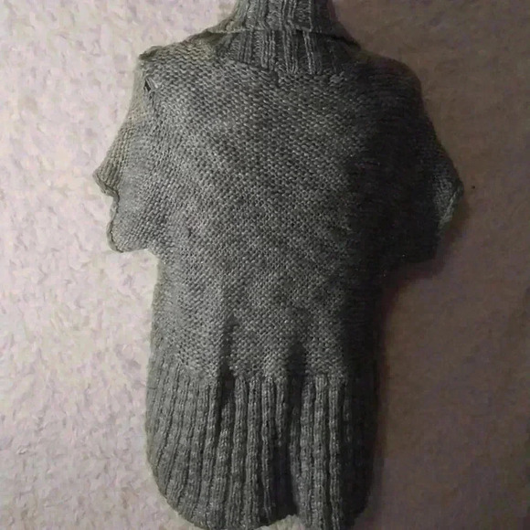 Decree Gray with Silver Metallic Threads Open Cardigan Size M - Picture 7 of 15